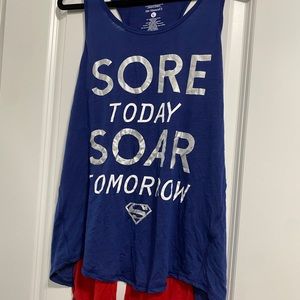 Superwoman workout tank and pants